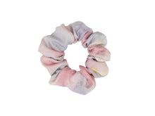 Load image into Gallery viewer, Pastel Pink Purple Kawaii Silk Kimono Scrunchies, Japanese Gift
