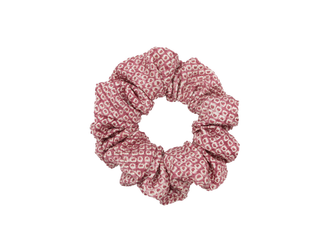 Purple Shibori Silk Kimono Fabric Scrunchies, Ship from USA