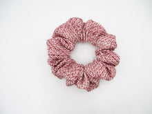 Load image into Gallery viewer, Purple Shibori Silk Kimono Fabric Scrunchies, Ship from USA
