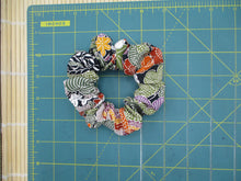 Load image into Gallery viewer, Floral Eco Friendly Silk Kimono Scrunchies Elegant Upcycled
