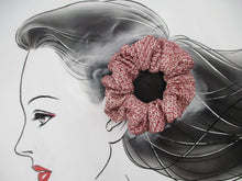 Load image into Gallery viewer, Purple Shibori Silk Kimono Fabric Scrunchies, Ship from USA

