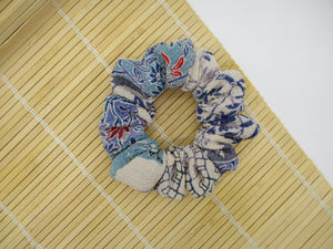 Chirimen Japanese Vintage Silk Kimono Scrunchies