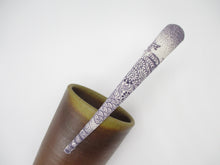 Load image into Gallery viewer, Upcycled Vintage Silk Kimono Big Hair Clip, Purple 5 1/8 inch
