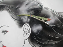 Load image into Gallery viewer, Wabi Sabi Colorful Kimono Hair Clip, 130mm Metal Hair Clip Green 130mm
