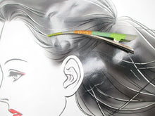 Load image into Gallery viewer, Simple Recycled Kimono Long Hair Clip, Eco Friendly Gift Multi Color
