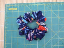 Load image into Gallery viewer, Silk Kimono Fabric, Japanese Vintage Fabric Scrunchy Ship from USA
