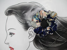 Load image into Gallery viewer, Silk Scrunchy, Simple Kimono Hair Tie Ship from USA Elegant Floral
