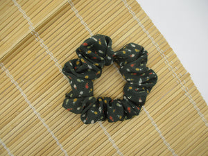 Wabi Sabi Silk Kimono Scrunchies, Japanese Vintage Fabric Hair Accessory