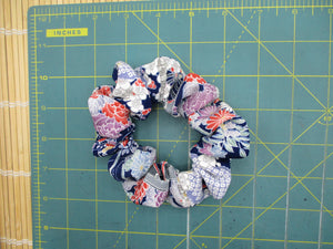 Silk Kimono Scrunchies, Ship from USA Handmade Gift Ship from USA