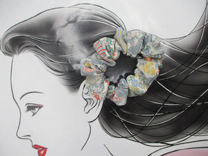 Eco Friendly Gift Silk Kimono Scrunchie Vintage Fabric Accessory