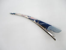 Load image into Gallery viewer, Pink Purple Blue Vintage Silk Kimono Silk Kimono Hair Clip, Ship from USA
