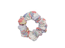 Load image into Gallery viewer, Vintage Silk Kimono Scrunchies, Ship from USA Light Purple Hair Tie.
