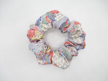 Load image into Gallery viewer, Vintage Silk Kimono Scrunchies, Ship from USA Light Purple Hair Tie.
