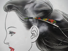 Load image into Gallery viewer, Colorful Floral Hair Claw, Kimono Alligator Clip, 130mm Ship from USA
