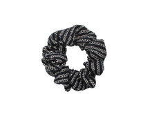Load image into Gallery viewer, Black Shibori Kimono Silk Fabric Scrunchies Shipf from USA

