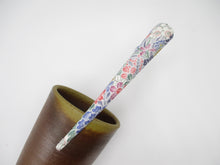 Load image into Gallery viewer, Japanese Silk Kimono Big Hair Clip, Long Fabric Covered Kimono Clip
