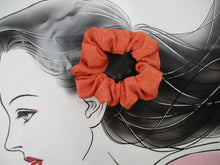 Load image into Gallery viewer, Pink Edo Komon Vintage Silk Kimono Scrunchies, Upcycled Ship from USA
