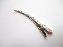 Load image into Gallery viewer, Elegant Recycled Vintage Kimono Fabric Covered 130mm Clip
