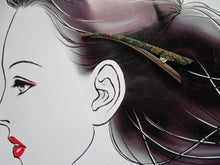 Load image into Gallery viewer, Wabi-Sabi Kimono Alligator Hair Clip
