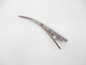 Kimono Hair Sticks, Long Alligator Clip, Light Purple