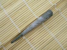 Load image into Gallery viewer, Silk Kimono Big Hair Clip, 130mm Rinze Mossy Gray Clip
