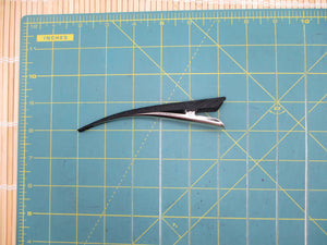 Kimono Hair Clip, Minimalist Japanese Hair Claw 130mm 5 1/8 inch Black