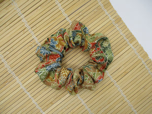 Upcycled Vintage Silk Kimono Scrunchies Ship from USA Wawbi Sabi Hair Tie
