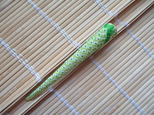 Green Japanees Kimono Beak Clip