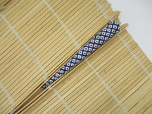 Load image into Gallery viewer, Purple Blue Shibori Kimono Hair Clip, Long Metal Clip
