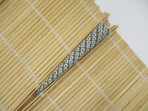 Light Blue Kimono Clip, Japanese Silk Fabric Metal Hair Accessory