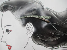 Load image into Gallery viewer, Light Blue Kimono Clip, Japanese Silk Fabric Metal Hair Accessory
