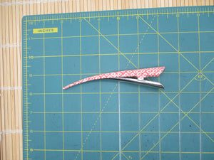 Pink Shibori Kimono Flower Hair Clip Ship from USA 130mm