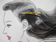 Load image into Gallery viewer, Kawaii Girls Long Alligator Clip, Minimalist Gift Silk Kimono Accessory
