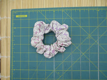 Load image into Gallery viewer, Silk Scrunchies, Japanese Kimono Ponytail Holder, Ship from USA Light Purple
