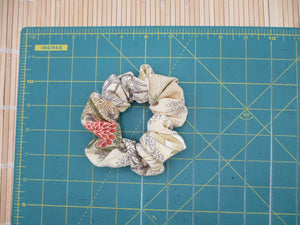 Handmade Scrunchies, Japanese Silk Kimono Upcycled Hair Tie, Ship from USA