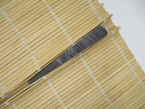 Kimono Hair Clip, Japanese Upcycled Kimono Hair Accessory Wabi Sabi Black X White
