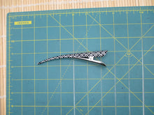 Load image into Gallery viewer, Black Shibori Kimono Fabric Alligator Hair Clip, Minimalist Gift
