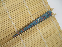 Load image into Gallery viewer, Floral Wabi Sabi Hair Claw, Kimono Long Metal Hair Clip 5 1/8 inches 130mm
