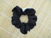 Load image into Gallery viewer, Tomesode Black Almost Solid Silk Kimono Scrunchies Ship from USA Kanji.
