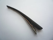 Load image into Gallery viewer, Solid Minimalist Simple Black Kimono Fabric Metal Long Hair Clip

